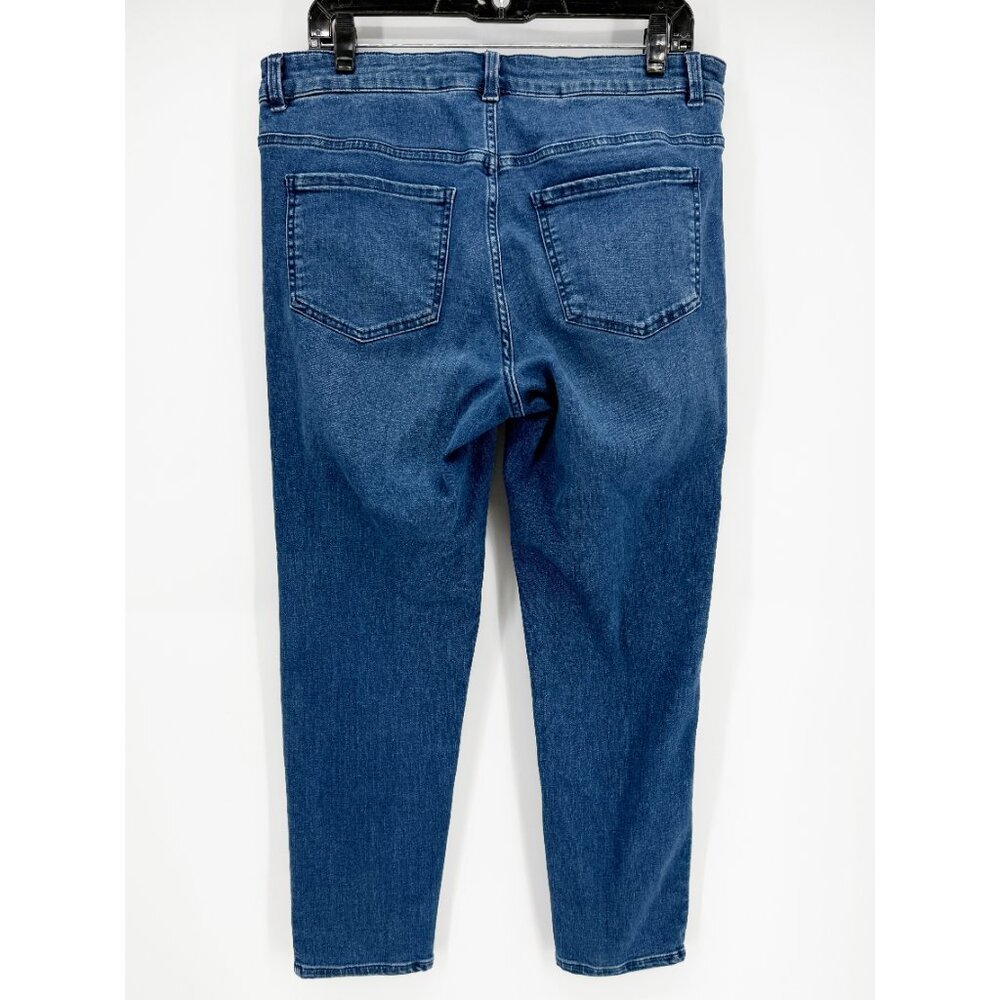 UNIVERSAL STANDARD Seine High Rise Straight Leg Jean 12 Anzio Blue - Picture 7 of 14